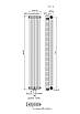 Радіатор Warm Well Column 3 1800x290 (Білий RAL 9016 Підкл.99), фото 4
