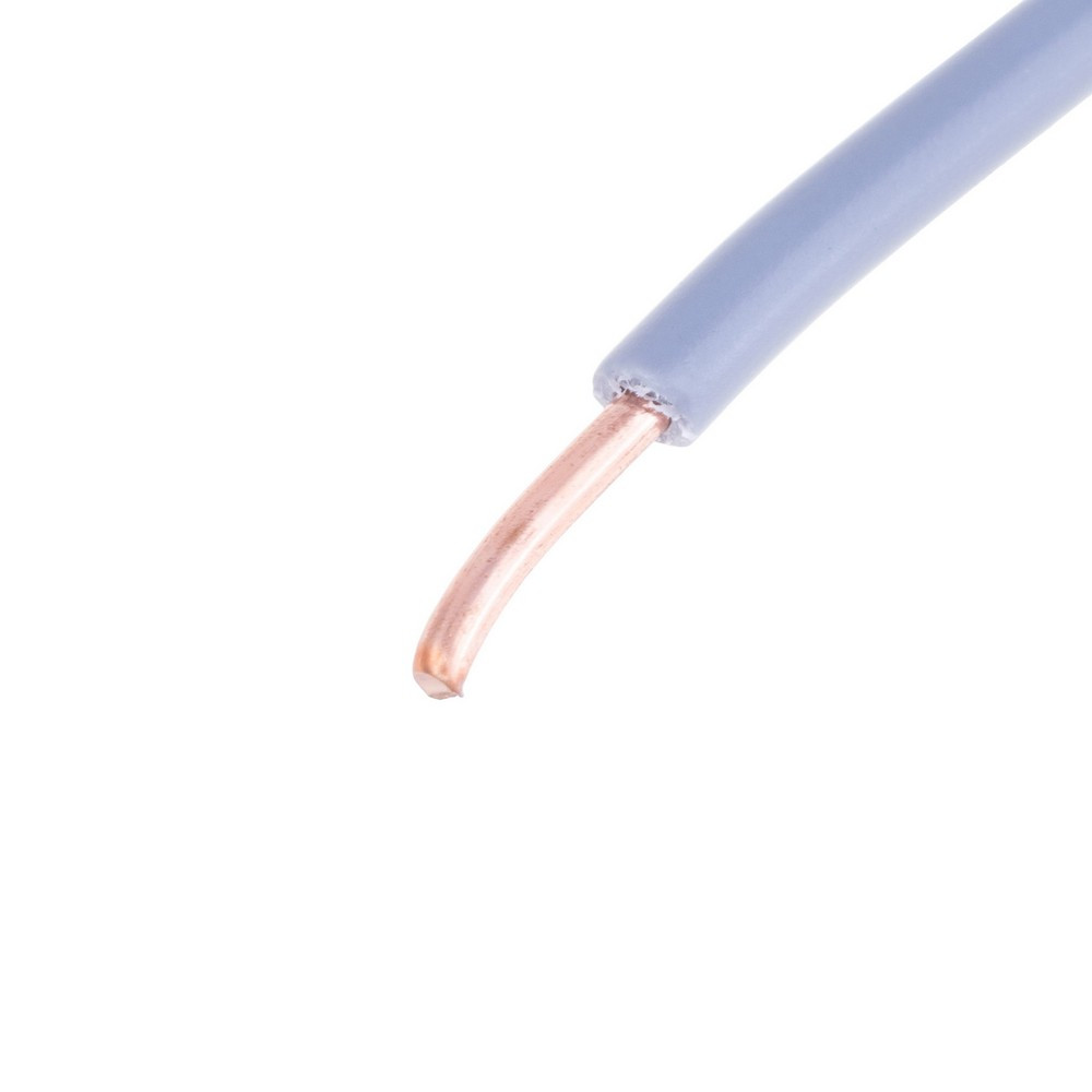 Дріт одножильний 1.5mm2 (16AWG, 1xD1.78mm) сірий, 1 м
