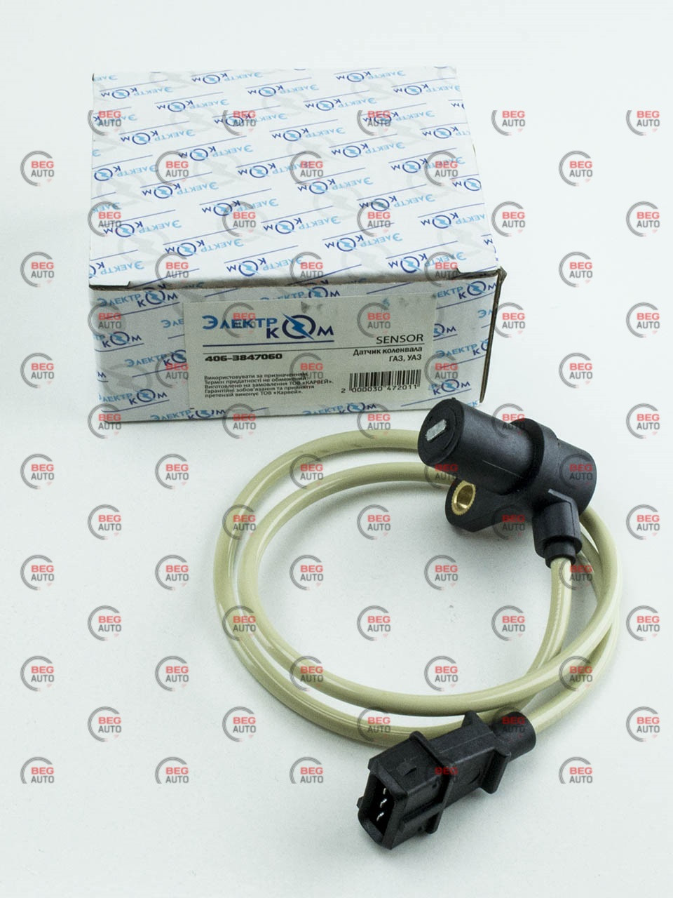 Датчик положення колінвала (синхр.) Волга 406 дв. 23.3847 (406.3847060), фото 1