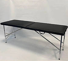 Кушетка косметологічна "Старт" для нарощування вій, для бровиста, для шугарингу Чорна