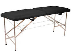 Кушетка косметологічна автомат "Стандарт" - чорна, для нарощування вій, для бровиста, для шугарингу, масажу