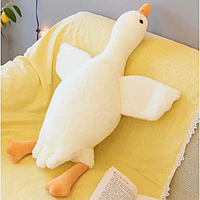 Большой гусь-подушка 131 см, Игрушка-валик для сна и объятий с экологичным наполнителем