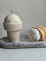 Свічка Морозиво з ніжним ванільним ароматом із соєвого еко воску