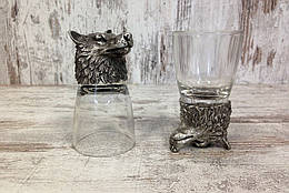 Набір чарок Вовк на 2 персонм, 50мл