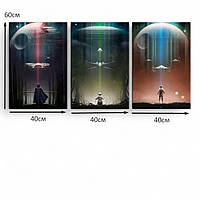 Картина для фанатів Star Wars Друк на полотні 120х60 з 3-х частин, фото 4