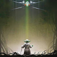 Картина для фанатів Star Wars Друк на полотні 120х60 з 3-х частин, фото 6