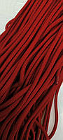 Шнур круглий з наповнювачем 6мм червоний моток 100м