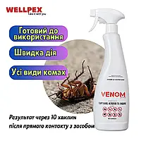 Таргани в оселі — Venom спрей+гель, комплект: швидко й легко позбавтеся; точкове нанесення + обробка периметра, результат надовго, фото 3