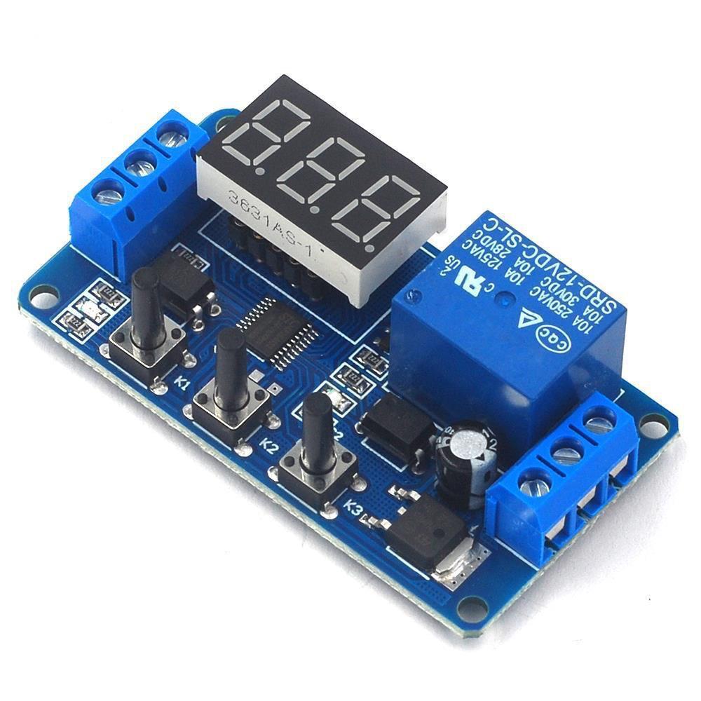 1-канальний модуль реле, реле часу, циклічний таймер, 0,1 секунди ~ 999 хвилин, 12 В