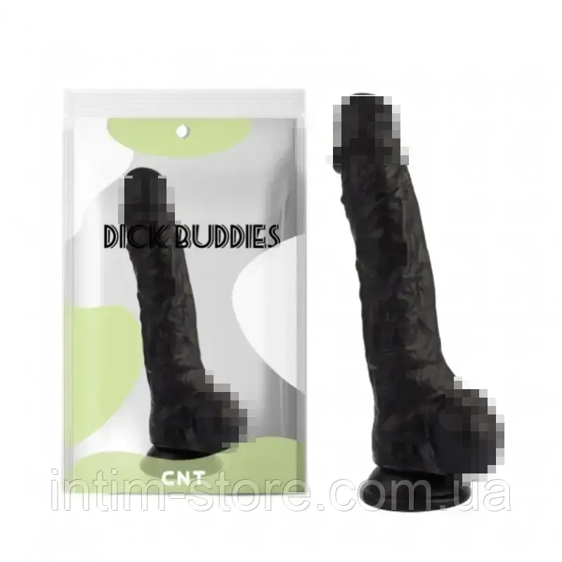 Фалоімітатор на присосці Sex Pleaser Dildo Black, Черный, фото 1