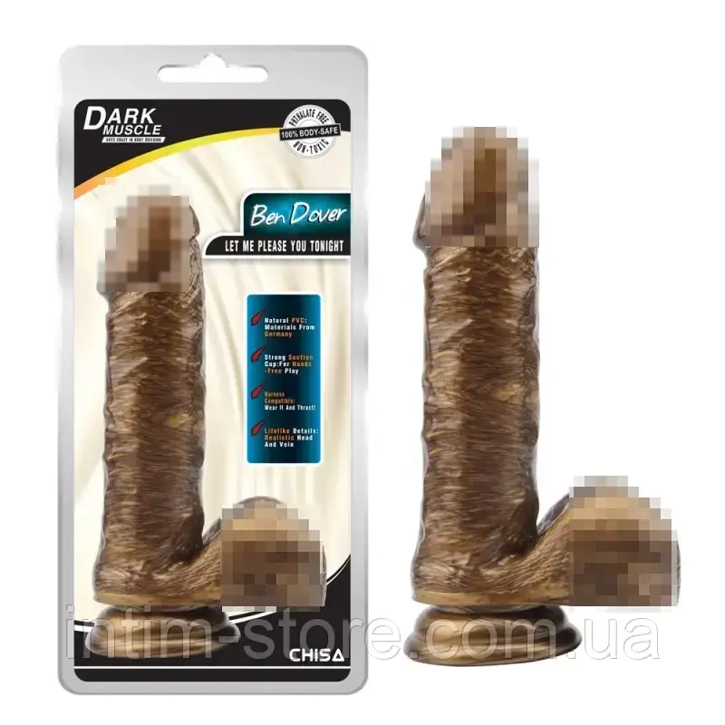 Фаллоімітатор бронзового кольору Бен Довер, бронза, фото 1