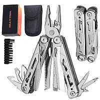 Мультитул 17в1 MQ062 Silver Тактический с битами Multitool