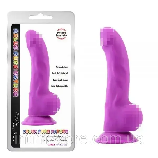 Фаллоімітатор на присоску Neo Colours Style Carl.L Purple, Фиолетовый, фото 1