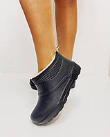 Калоші жіночі чорні пінка короткі 37 38 39 40