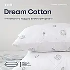 Подушка антиалергійна ТМ ТЕП Dream Cotton з волокном бавовни, економ