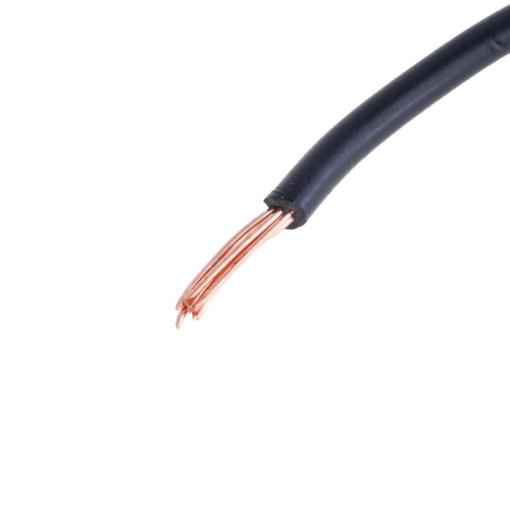 Дріт багатожильний 1.5mm2 (16AWG, 7xD0.52mm) чорний