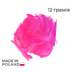 Набір: пір'я на бабл / Bubble 12 фуксія яскрава, 12г
