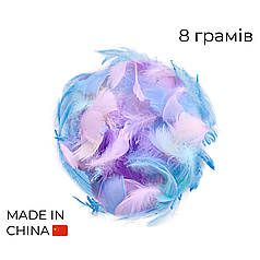 Набір: пір'я на бабл / Bubble 22 асорті ніжне, 8г