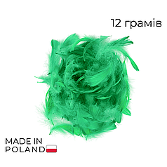 Набір: пір'я на бабл / Bubble 07 зелене, 12г