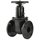 Засувка 30ч6бр Ду80 чавунна, фланцева, паралельна, дводискова з висувним шпинделем