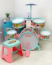 Барабанна установка Q 532 B з мікрофоном, піаніно, стільчиком та підключенням до телефону