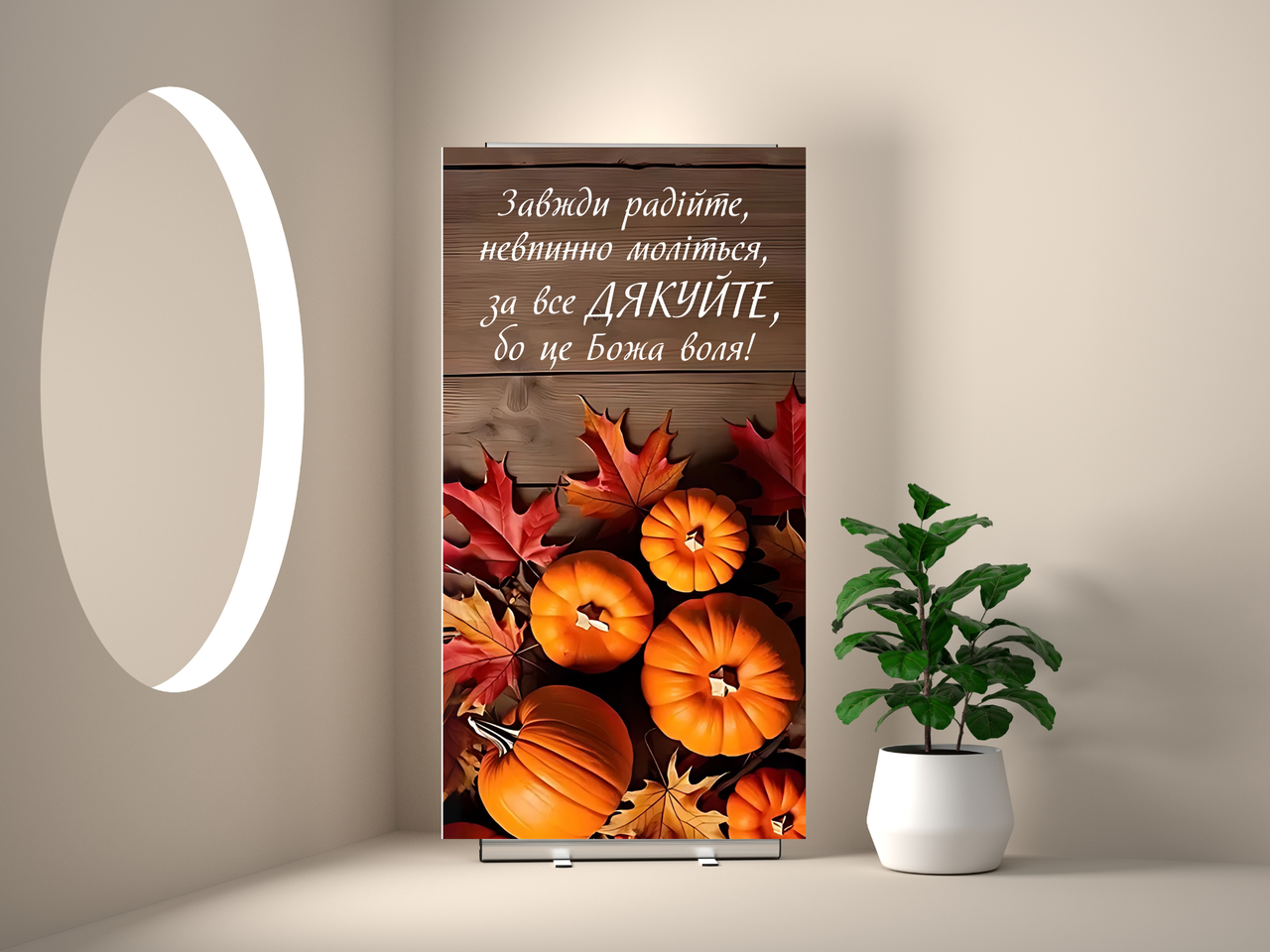 Банер "Завжди радійте, невпинно моліться", фото 1