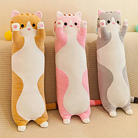 Мягкая игрушка Кот Батон 110 см, Плюшевая подушка для сна и объятий