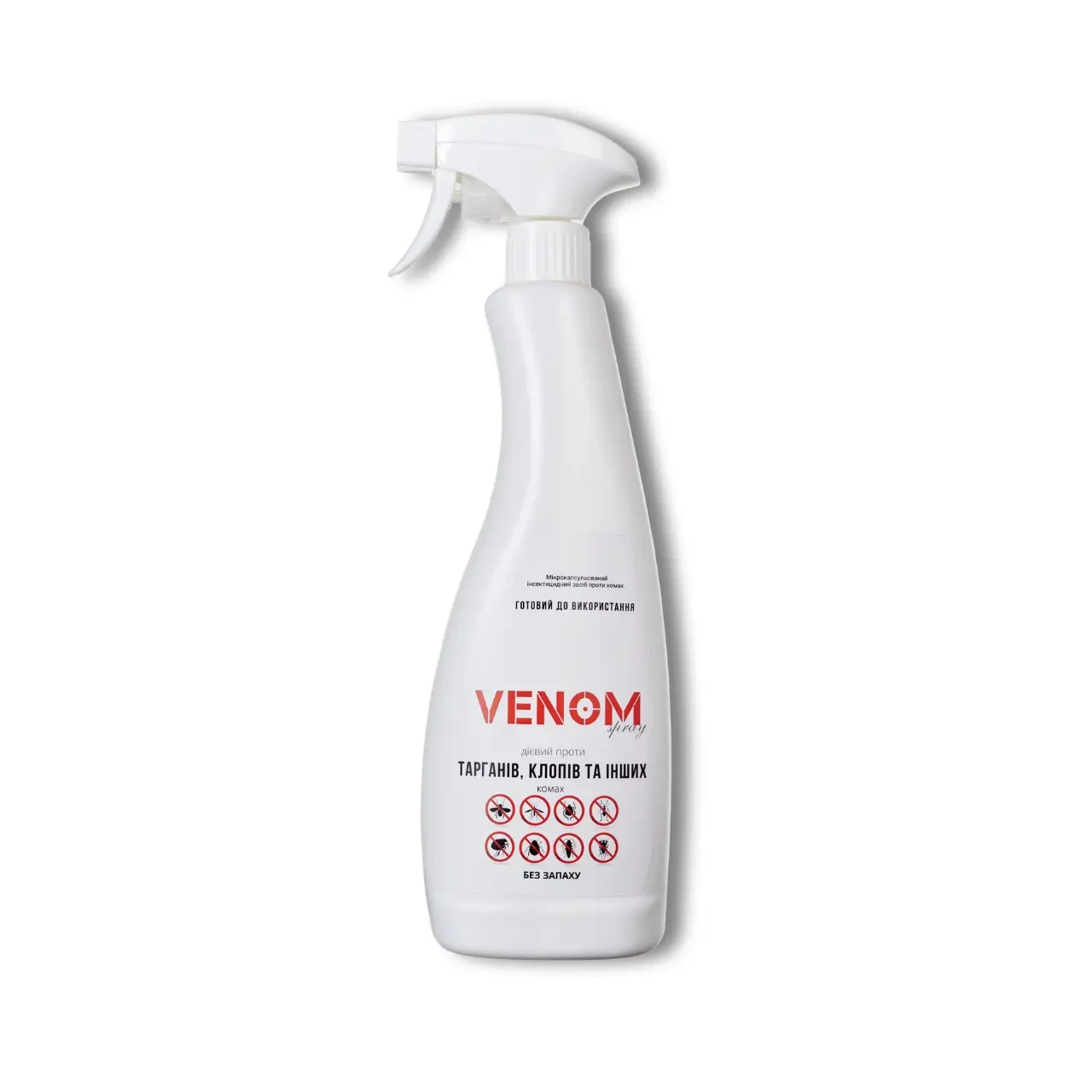 Клопи й таргани в оселі — Venom Spray 750 мл: готовий до використання; прицільне знищення в швах, щілинах і по периметру кімнат, фото 1