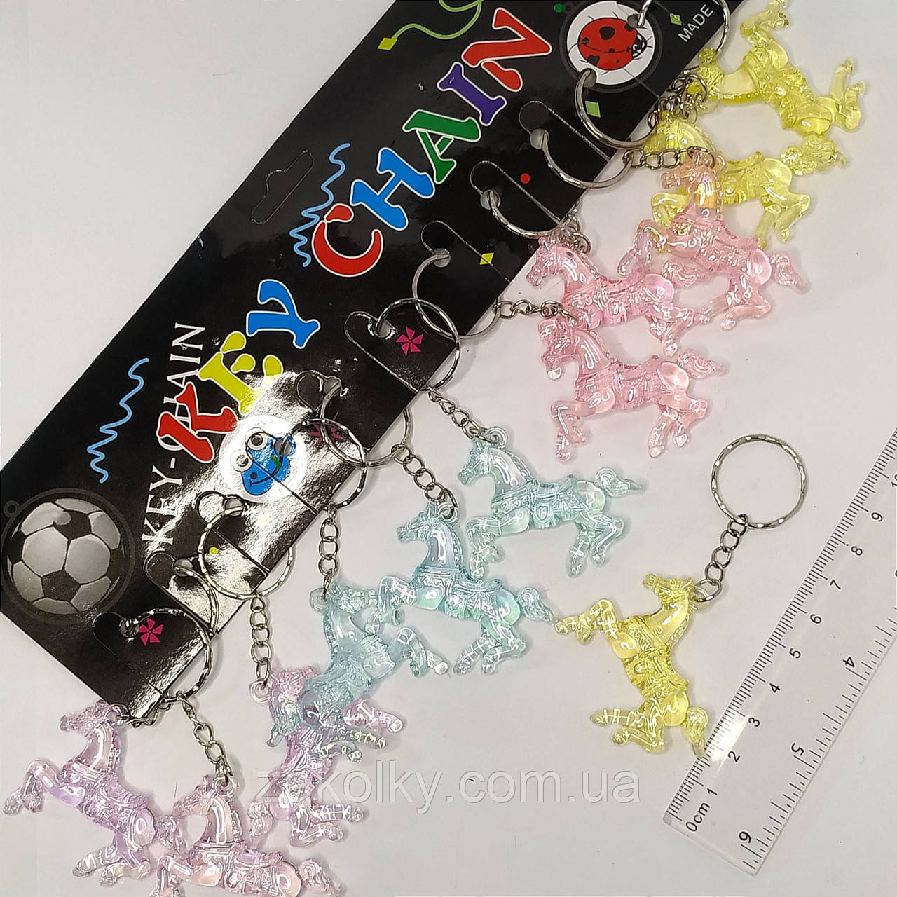 Брелок символ року 2026" Прозорий кінь".