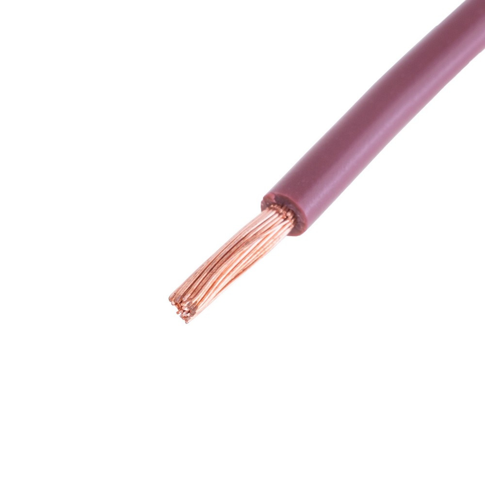 Дріт багатожильний 4mm2 (12AWG, 56xD0.29 mm) коричневий, 1 м