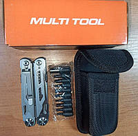 Мультитул 17в1 MQ062 Silver Тактичний із бітами Multitool