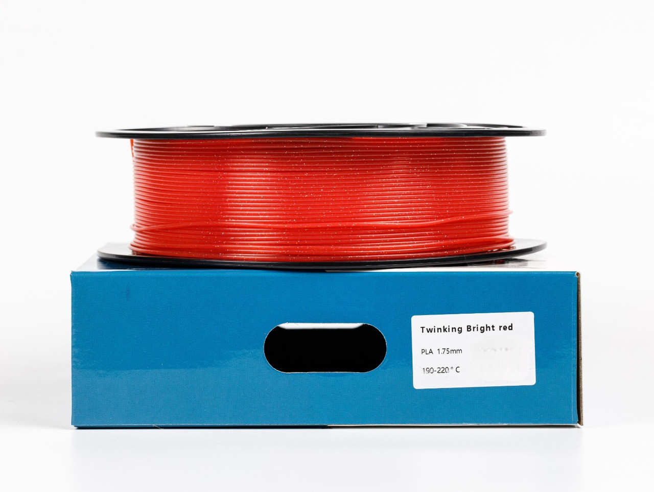 Пластик филамент для 3D-печати UA3D PLA PLUS Twinking BRIGHT RED 1.75мм, 1кг, Блискучий Червоний