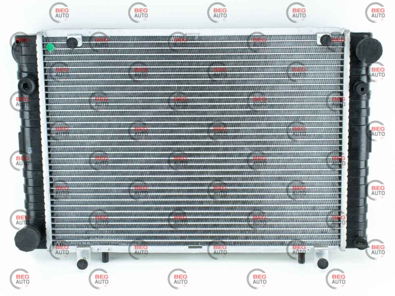 Радіатор двигуна Газель 2хрядний. нового зразка алюмінієвий цільнопаяний (3302-1301010) (P.R.C.), фото 1