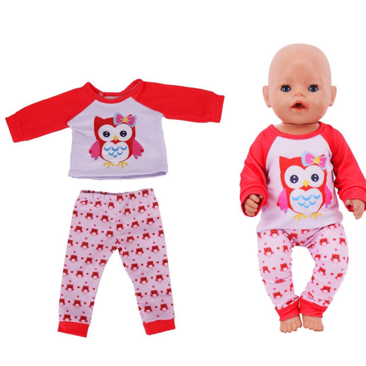 Одяг для ляльки Бебі Борн / Baby Born 40–43 см Піжама рожева 8960, фото 1