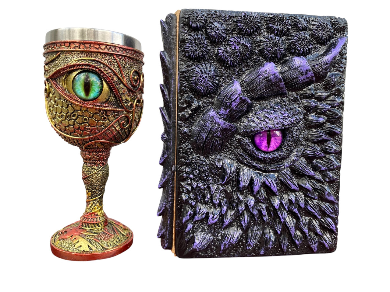 Подарунковий набір Келих 3D Око Зелений і Блокнот 3D «Око Ілюзій», фото 1