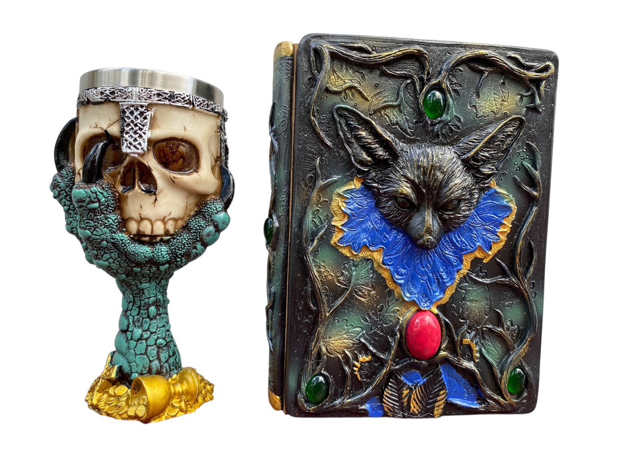 Подарунковий набір Келих 3D Лапа Дракона та Блокнот 3D «Лісовий Гримуар Лиси», фото 1