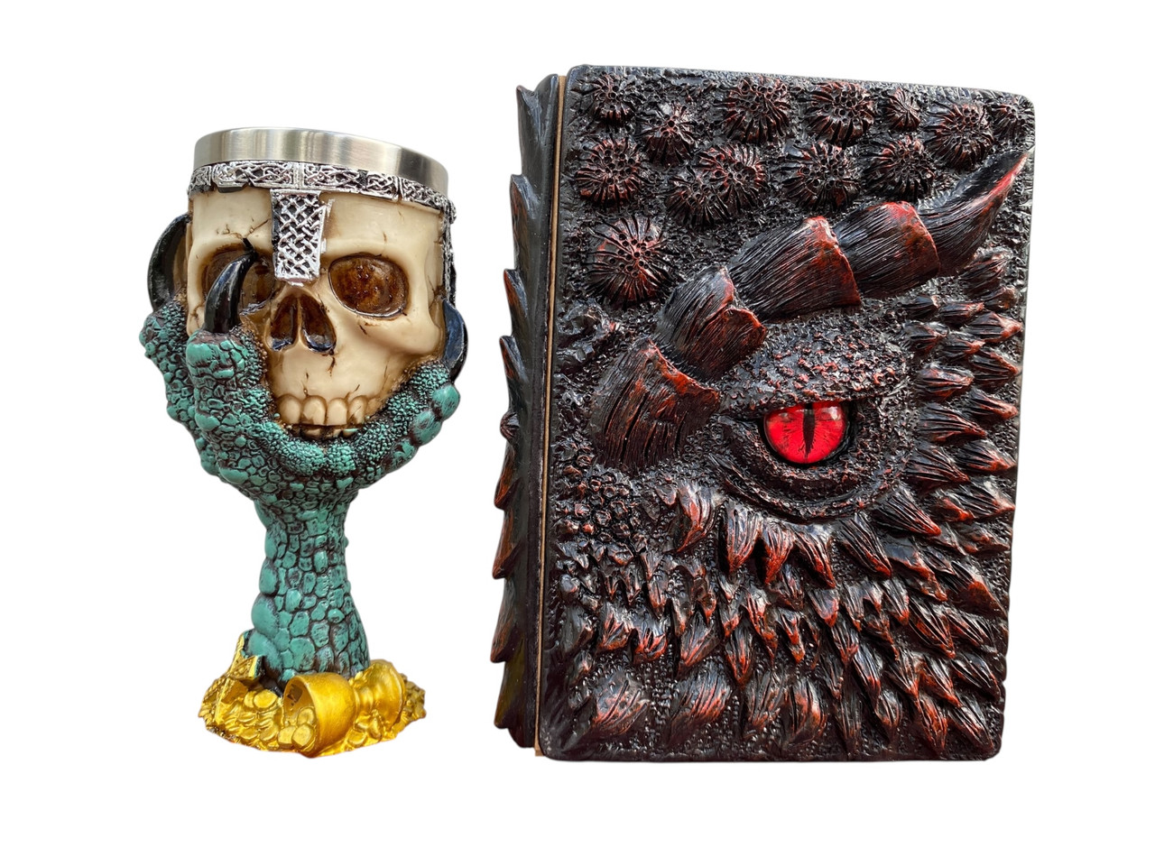 Подарунковий набір Келих 3D Лапа Дракона та Блокнот 3D «Око Пламінного Дракона», фото 1