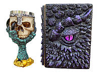 Подарунковий набір Келих 3D Лапа Дракона та Блокнот 3D «Око Ілюзій»