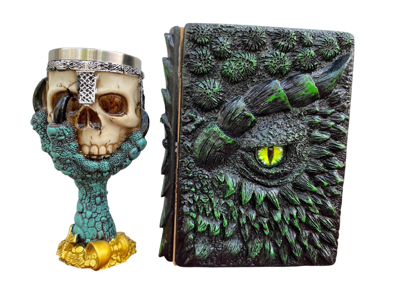 Подарунковий набір Келих 3D Лапа Дракона та Блокнот 3D «Око Лісового Дракона», фото 1