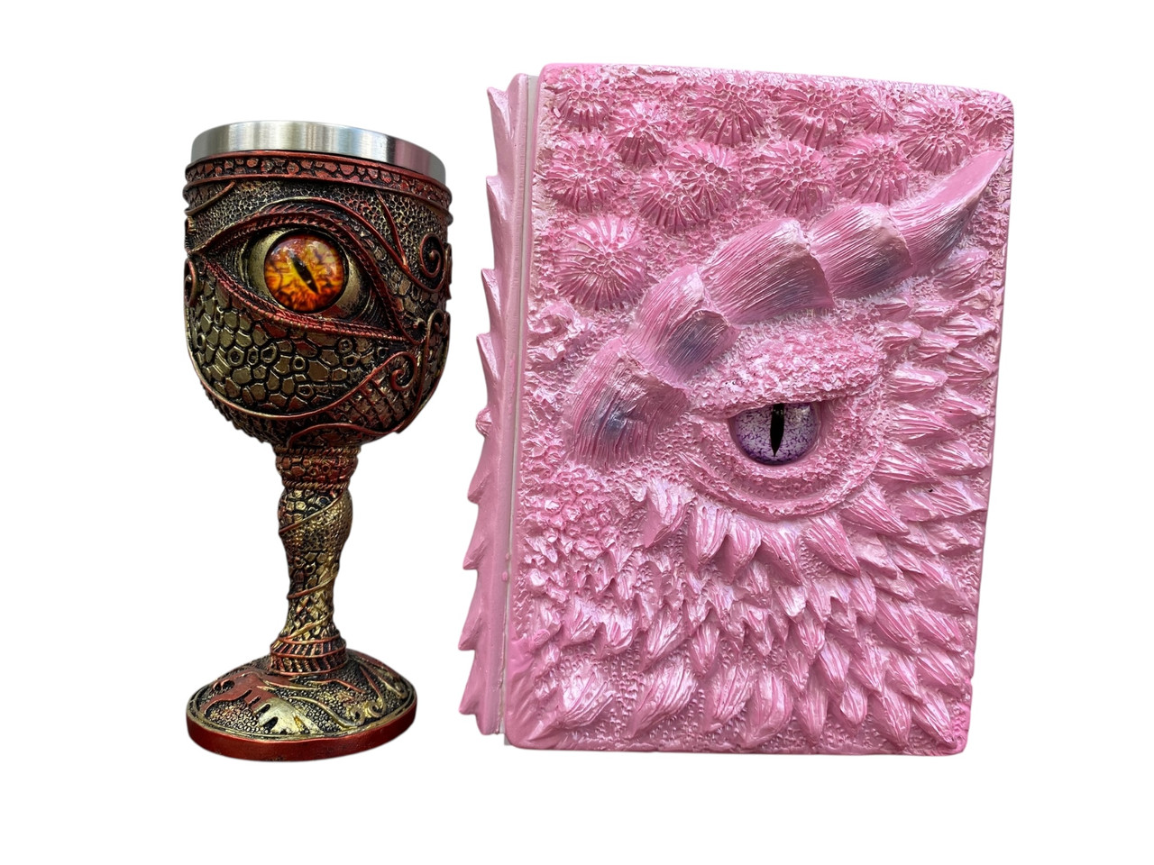 Подарунковий набір Келих 3D Око Orange і Блокнот 3D «Дракон Єдинорога», фото 1