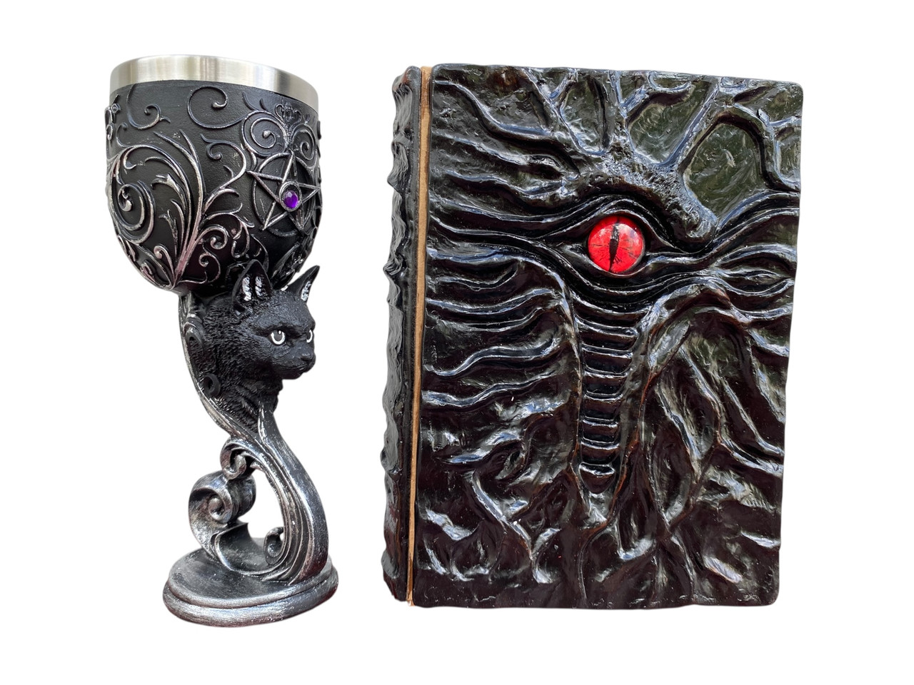 Подарунковий набір Келих 3D Кіт і Блокнот 3D «Книга, що дивиться у відповідь», фото 1