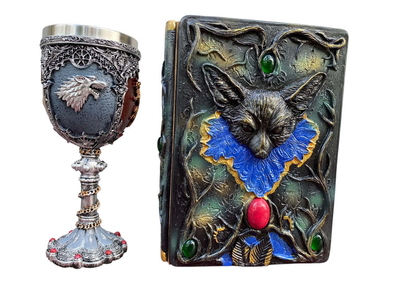 Подарунковий набір Келих 3D Гра Престолів і Блокнот 3D «Лісовий Гримуар Лиси», фото 1