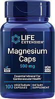 Магний 500 мг в капсулах, Magnesium Caps Life Extension, 100 капсул