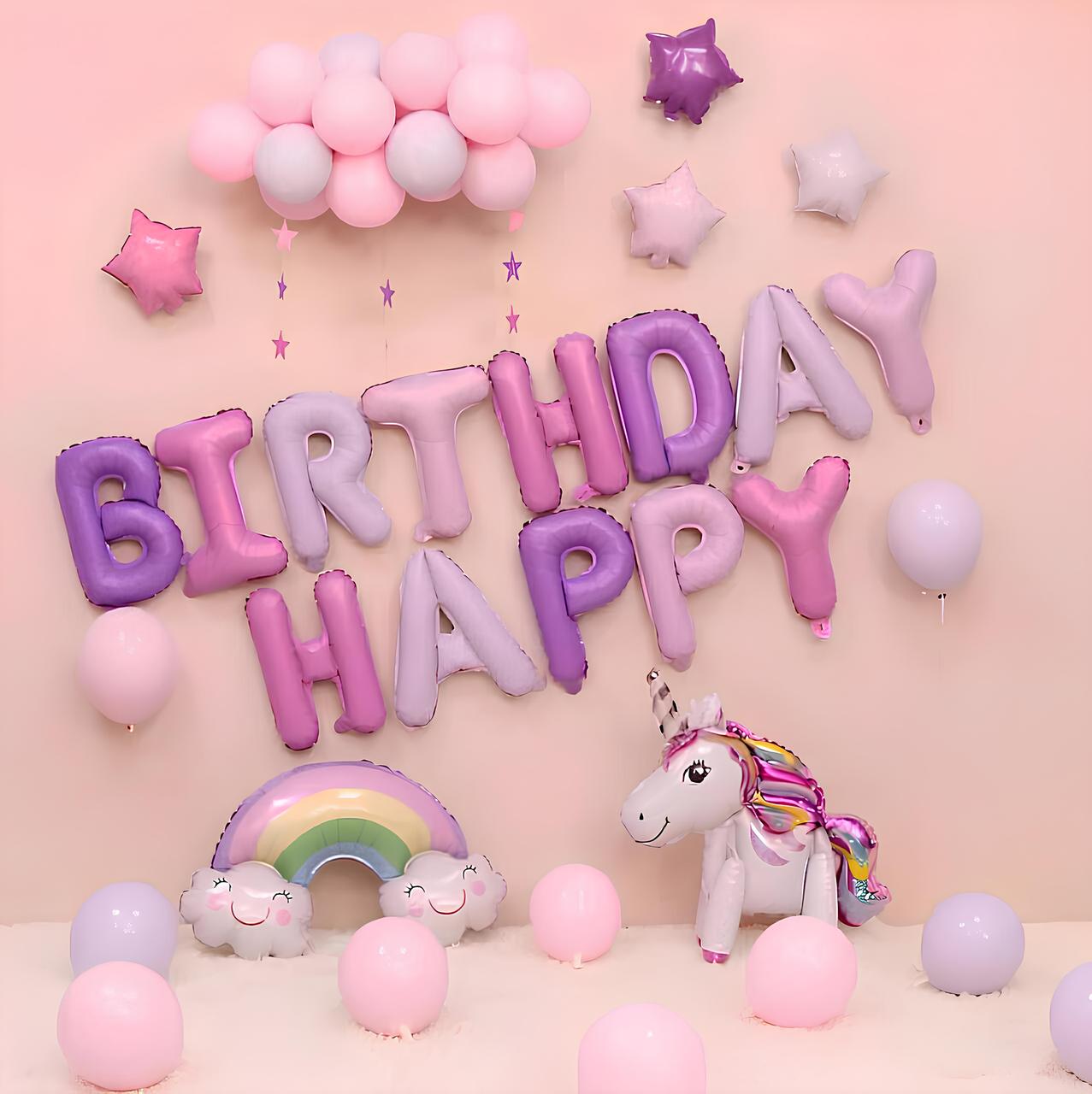 Фотозона з кульок ХМАРКА ЄДИНОРІГ | Для дівчинки