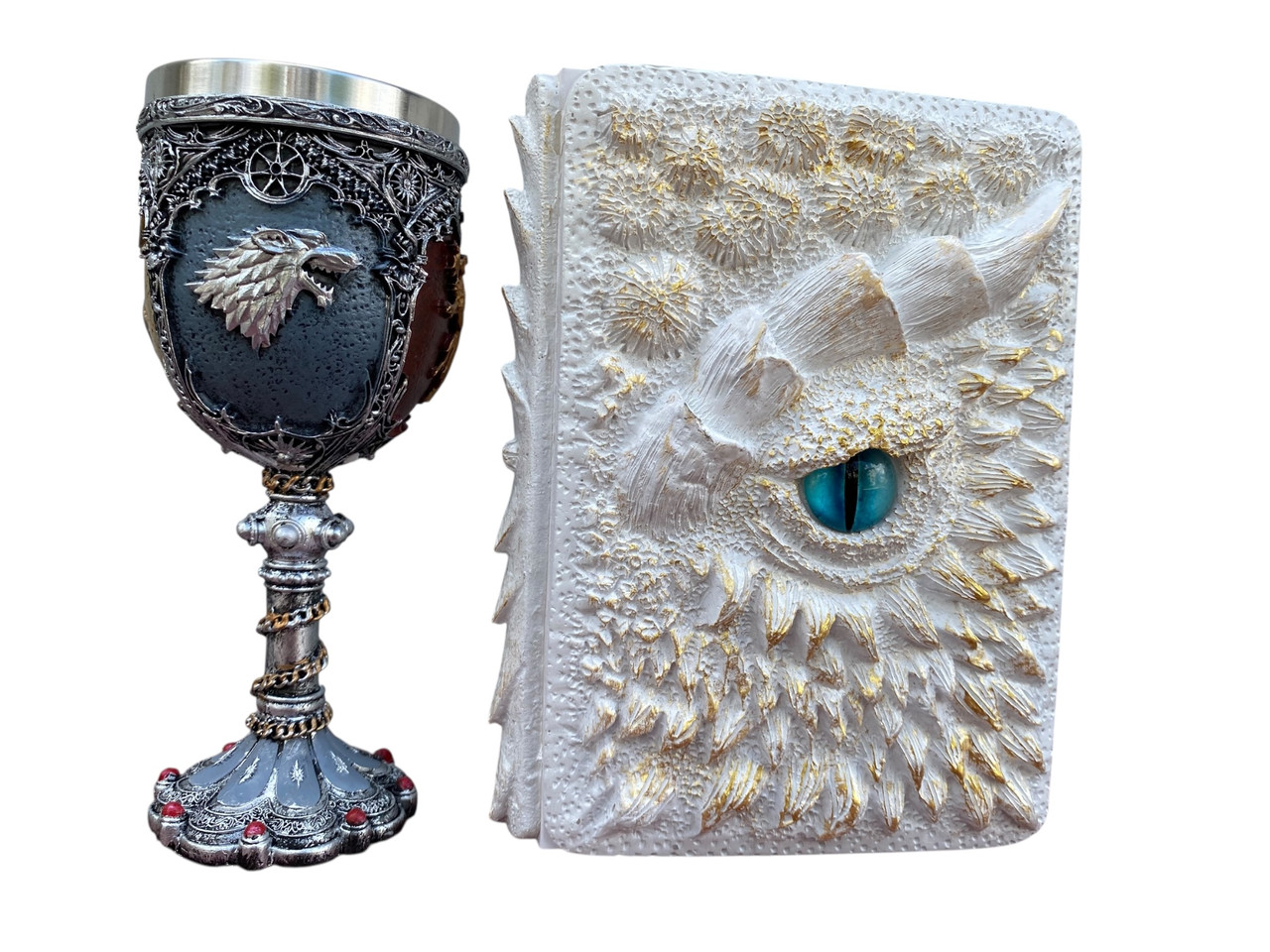 Подарунковий набір Келих 3D Гра Престолів і Блокнот 3D «Око Крижаного Хранителя», фото 1