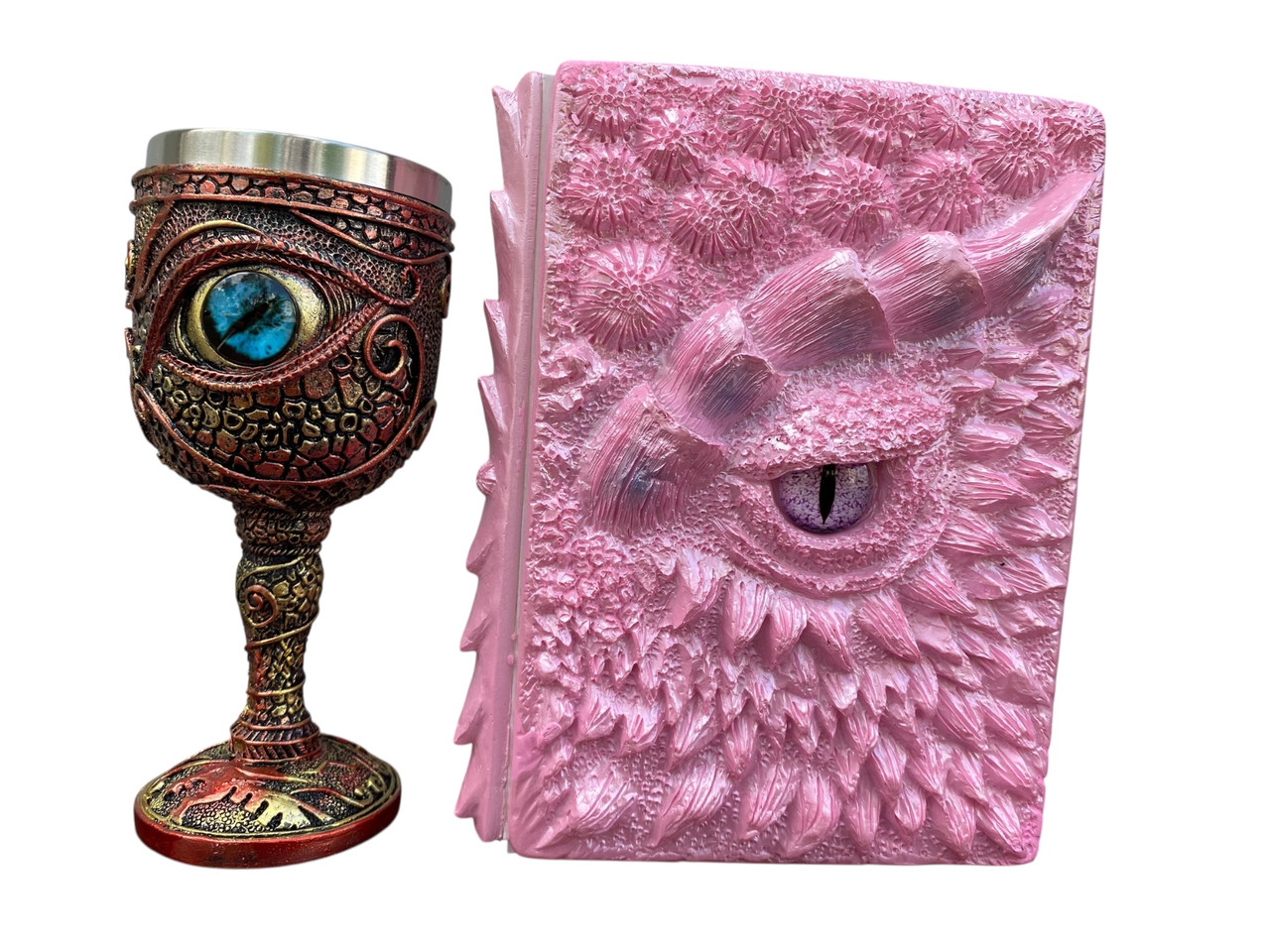 Подарунковий набір Келих 3D Око Blue і Блокнот 3D «Дракон Єдинорога», фото 1