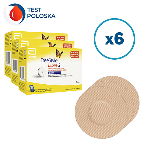 Сенсор Freestyle Libre 2 (ФріСтайл Лібре) 6 уп. і 6 тейпів у комплекті, фото 1