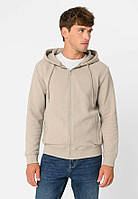 Чоловіча толстовка на замку Volcano B-Lermo з капюшоном бавовняна, бежева