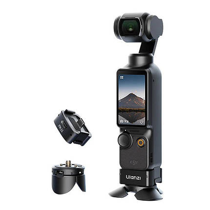 Ulanzi Pocket 3 Mini Tripod Kit для DJI Osmo Pocket 3 (платформа з боковою зарядкою PK-11та міні штатив PK-08), фото 1