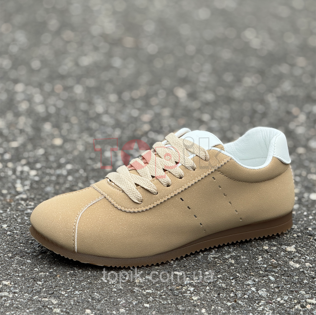 Кросівки жіночі бежеві кеди Кроссовки женские бежевые кеды (Код: 3610), фото 1